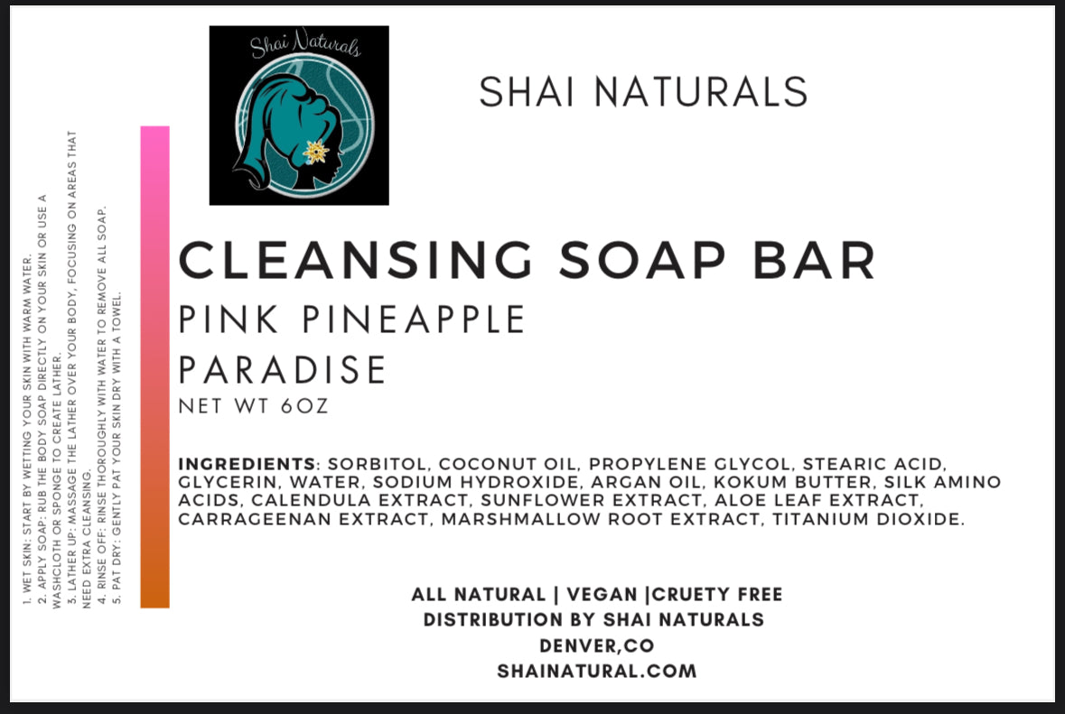 Pink Pineapple Paradise Cleansing Body Bar